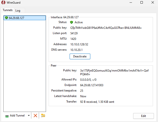 active-status-wireguard-tunnel